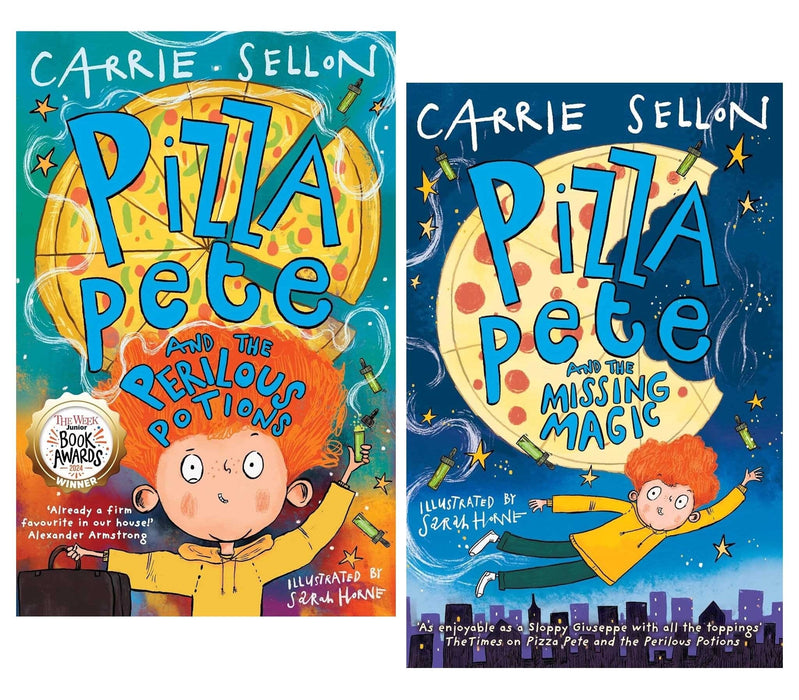 Pizza Pete Series By Carrie Sellon: 2 Books Collection Set - Ages 9-12 - Paperback 9-14 Guppy Books