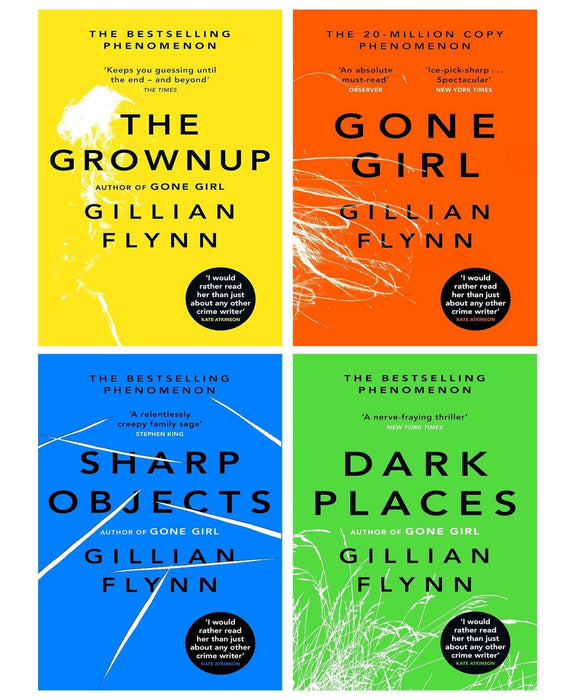 Gillian Flynn: Gone Girl, Sharp Objects, Dark Places & The Grownup 4 Books Collection Set - Fiction - Paperback Fiction Hachette UK