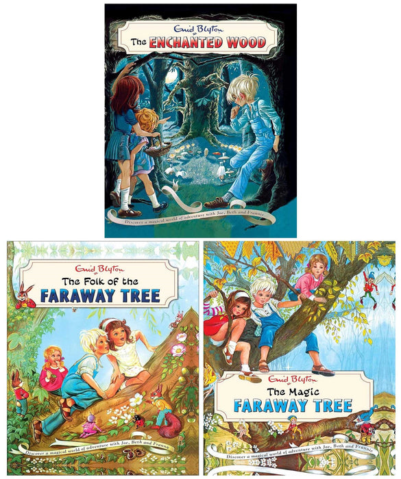 The Magic Faraway Tree (Vintage Edition) By Enid Blyton: 3 Books Collection Set - Ages 5-9 - Hardback