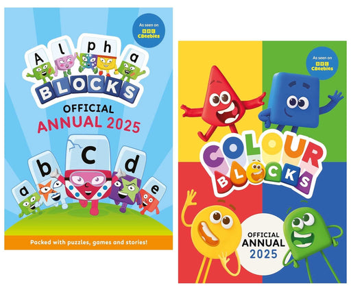 Alphablocks & Colourblocks Annual 2025 By Sweet Cherry Publishing: 2 Books Collection Set - Ages 3-5 - Hardback 0-5 Sweet Cherry Publishing