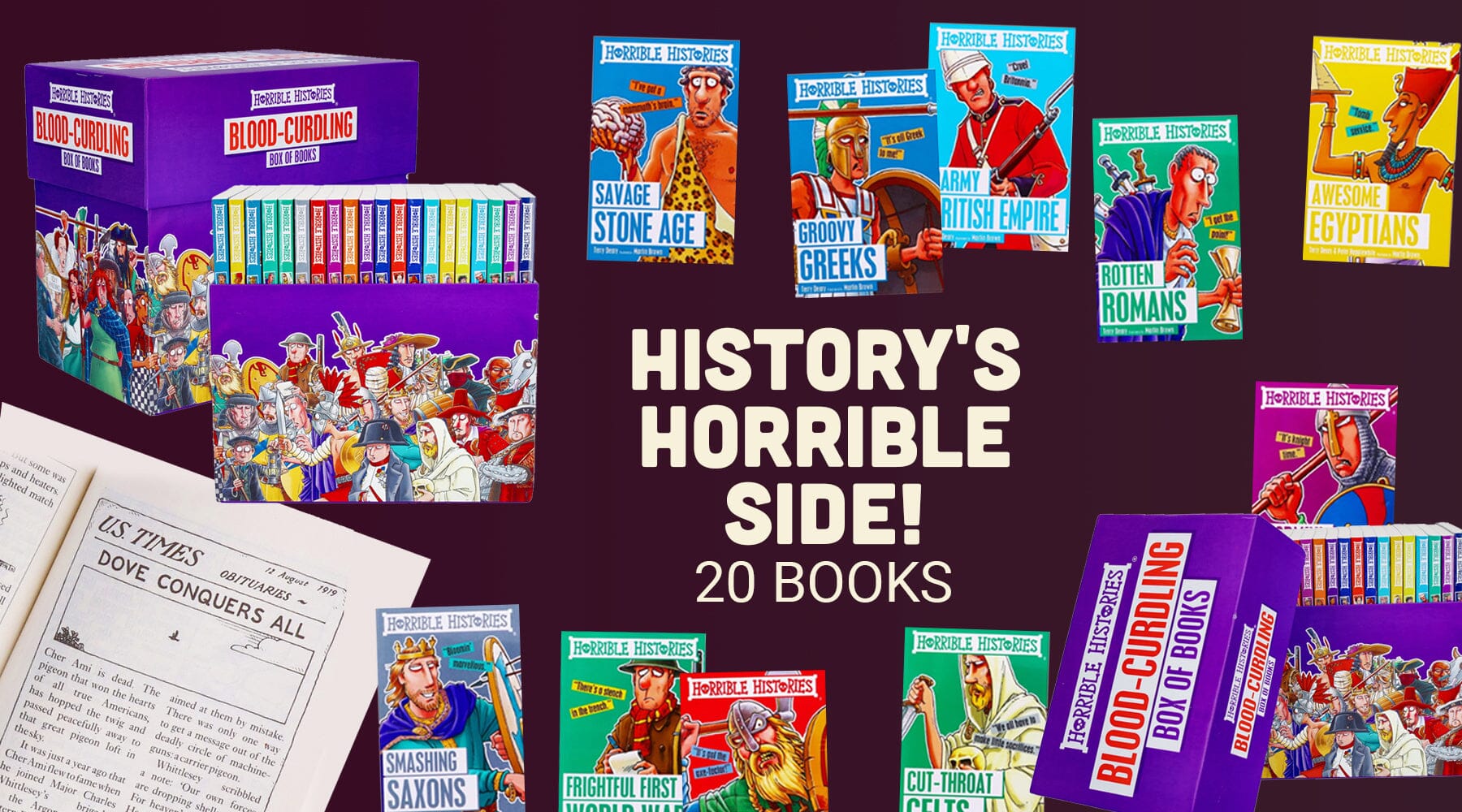 Horrible Histories by Terry Deary 20 Books — Books2Door