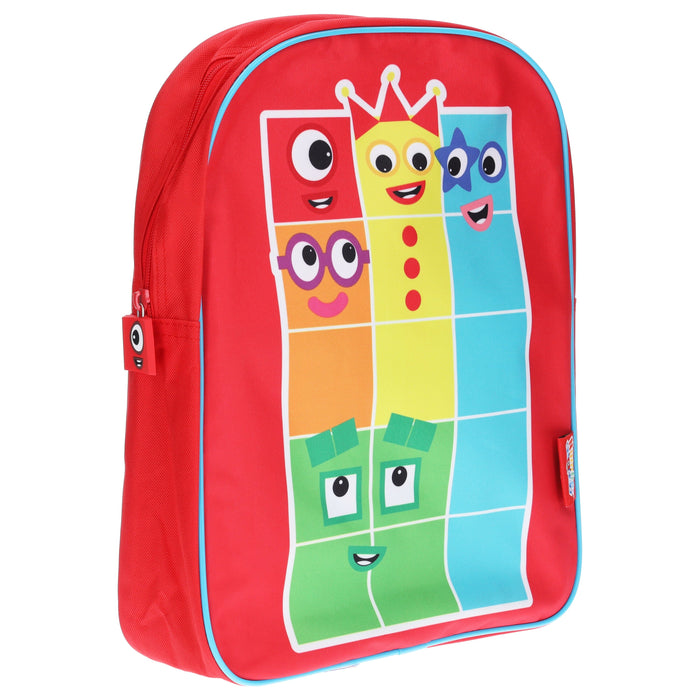 Numberblocks And Alphablocks Lift-The-Flap 5 Books & Numberblocks Red Backpack- Ages 1-7 - Board Book 5-7 Sweet Cherry Publishing