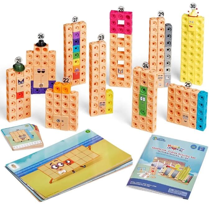 MathLink Cubes Numberblocks 21-30 Activity Set by Learning Resources - Ages 3+ 0-5 Learning Resources