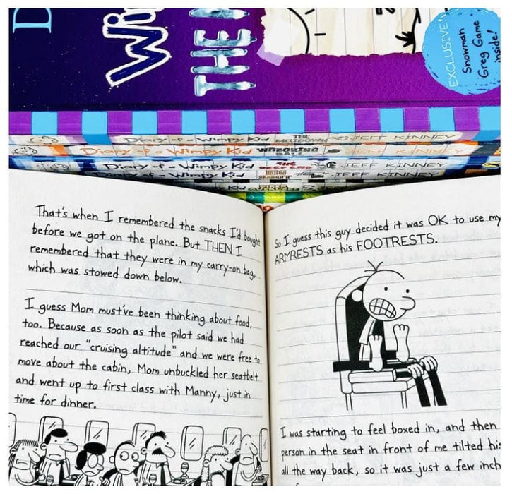 Diary of a Wimpy Kid By Jeff Kinney: 12-18 Collection Set - Age 7-12 - Paperback/Hardback 7-9 Penguin Random House Children's UK