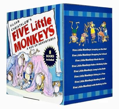Five Little Monkeys: A Box Adventures By Eileen Christelow 8 Books Collection Box Set - Ages 4-7 - Board Books 5-7 Houghton Mifflin Harcourt Publishing Company