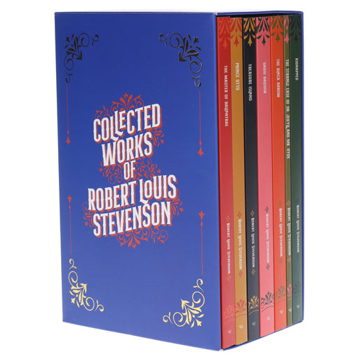 Collected Works of Robert Louis Stevenson 7 Books Collection Boxed Set - Non Fiction - Paperback Fiction Wilco Books