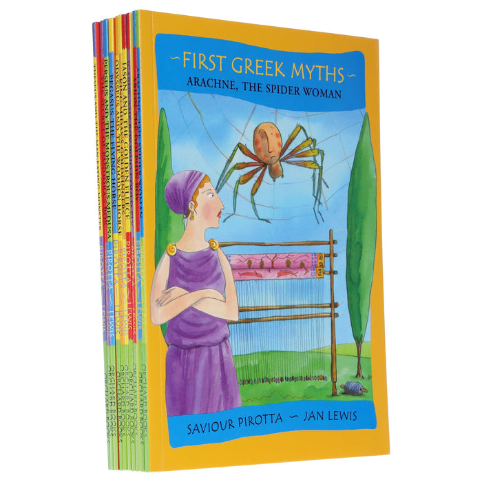 First Greek Myths Series by Saviour Pirotta 10 illustrated Books Collection Set - Ages 5-11 - Paperback 7-9 Orchard Books