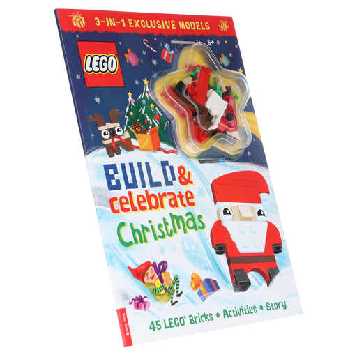 Build & Celebrate Christmas By LEGO® Books (includes 45 bricks) Ages 5-7 - Paperback B2D DEALS Michael O'Mara Books Ltd