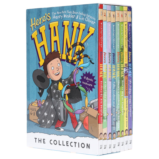 Here's Hank Series By Henry Winkler & Lin Oliver 8 Books Collection Box Set - Ages 6-8 - Paperback 7-9 Penguin