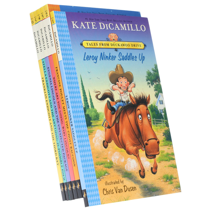 Tales from Deckawoo Drive Series By Kate DiCamillo: 6 Books Collection Set - Ages 6-9 - Paperback 7-9 Candlewick Press