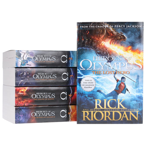 Heroes of Olympus By Rick Riordan Complete Collection 5 Books Set - Age 9-14 - Paperback 9-14 Penguin