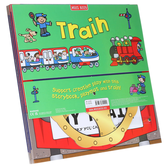 Convertible Train – Great Value Sit In Train, Interactive Playmat & Fun Storybook By Amy Johnson - Ages 2+ - Board Book 5-7 Miles Kelly Publishing Ltd