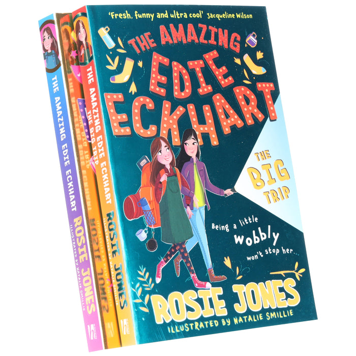 The Amazing Edie Eckhart Series by Rosie Jones: 2 Books Collection Set - Age 8-11 - Paperback 9-14 Hodder Children’s Books