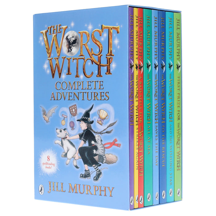 Worst Witch Series By Jill Murphy: Complete 8 Books Collection Box Set - Ages 7-12 - Paperback 9-14 Penguin