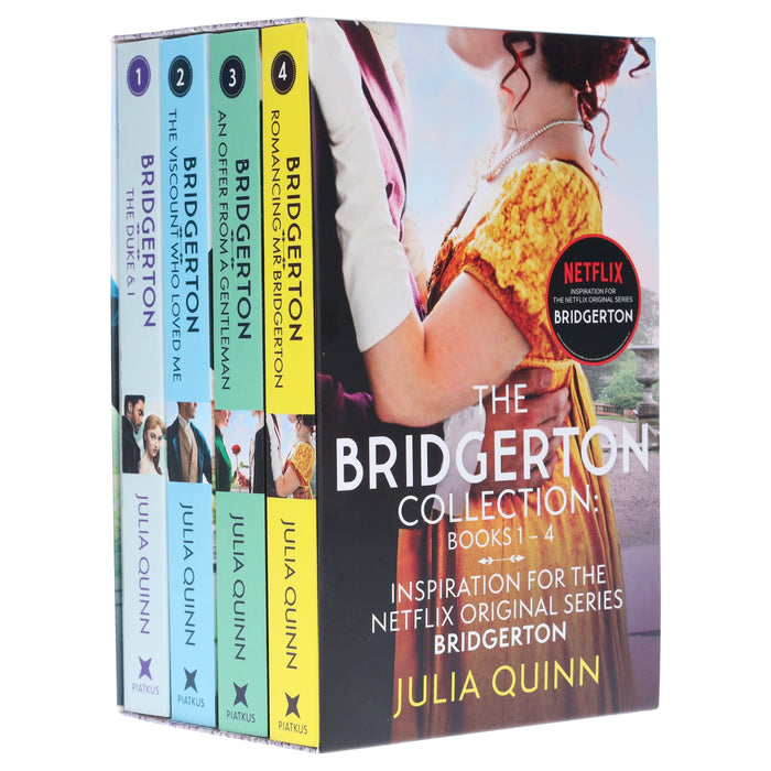 The Bridgerton Series by Julia Quinn Books 1-4 Collection 4 Books Set - Fiction - Paperback Fiction Hachette