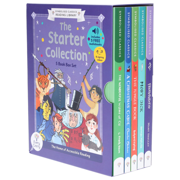 *PREORDER* Symbolised Classics Reading Library: The Starter Collection 5 Books Boxed Set - Ages 7+ - Paperback 7-9 Every Cherry Publishing