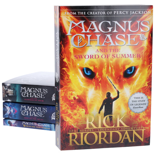 Rick Riordan Magnus Chase Series 4 Books Collection Set - Ages 9- 11 - Paperback 9-14 Penguin