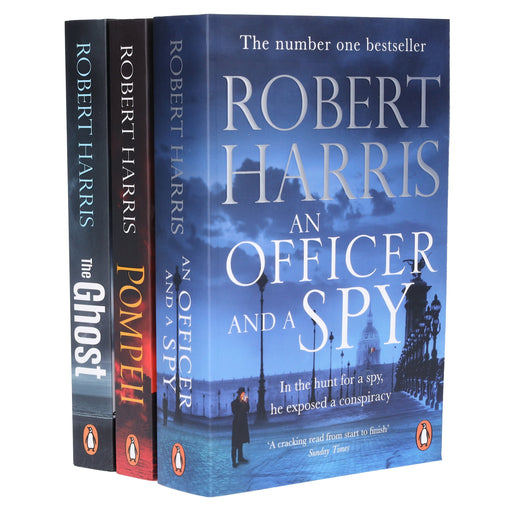 Robert Harris Collection (The Ghost, Pompeii & An Officer and a Spy) 3 Books Set - Fiction - Paperback Fiction Penguin