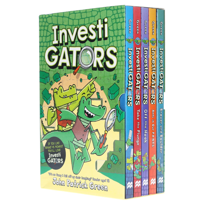 InvestiGators Series by John Patrick Green 5 Books Collection Box Set - Ages 7-9 - Paperback 7-9 Macmillan