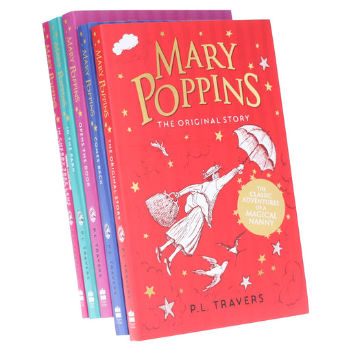 Mary Poppins By P. L. Travers 5 Books Collection Set - Ages 9-14 - Paperback 9-14 HarperCollins Publishers