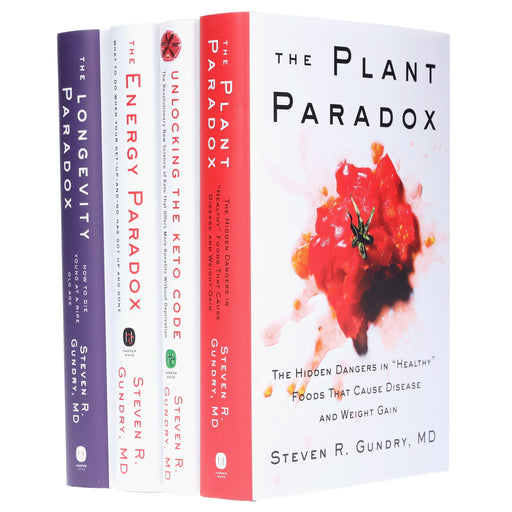 Paradox Collection (Plant, Unlocking the Keto Code, Energy & Longevity) 4 Books Set By Dr. Steven R Gundry, MD - Non Fiction - Hardback Non-Fiction HarperCollins Publishers