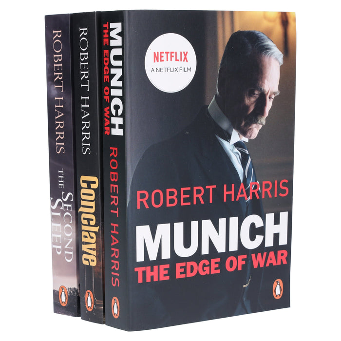 Robert Harris Collection (Conclave, The Second Sleep & Munich: The Edge Of War) 3 Books Set - Fiction - Paperback Fiction Penguin