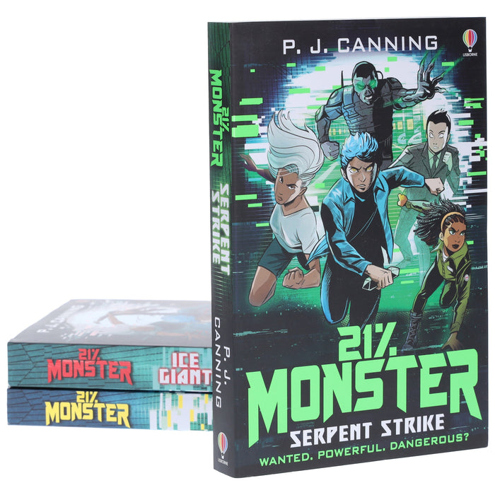 21% Monster Series By P J Canning 3 Books Collection Set - Ages 9-13 - Paperback 9-14 Usborne Publishing Ltd