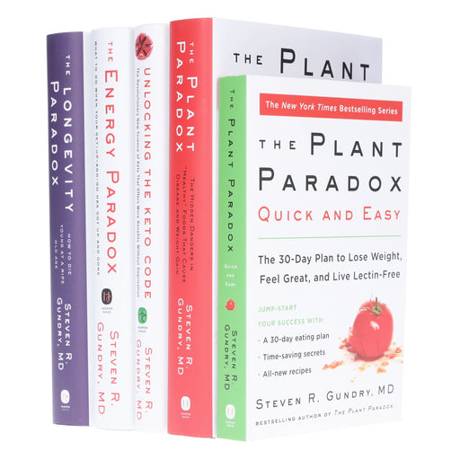 Paradox Collection (Plant, Unlocking the Keto Code, Energy, Longevity & Quick and Easy) 5 Books Set By Dr. Steven R Gundry, MD - Non Fiction - Hardback/Paperback Non-Fiction HarperCollins Publishers