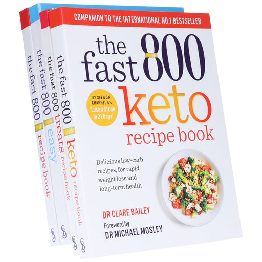 The Fast 800 Collection (Treats Recipe, Keto Recipe, Easy & Recipe Book) by Dr Michael Mosley 4 Books Set - Non Fiction - Paperback Non-Fiction Short Books Ltd