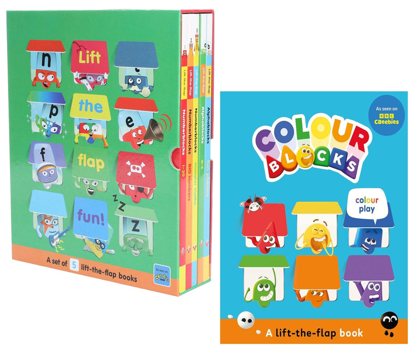 Numberblocks And Alphablocks Lift-The-Flap 6 Books Collection Set - Ages 3-5 - Board Book 5-7 Sweet Cherry Publishing