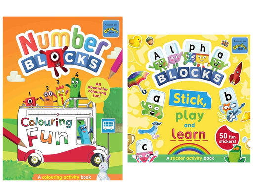 Numberblocks Colouring Fun & Sticker Activity Book Collection 2 Books Set - Ages 3+ - Paperback 0-5 Sweet Cherry Publishing