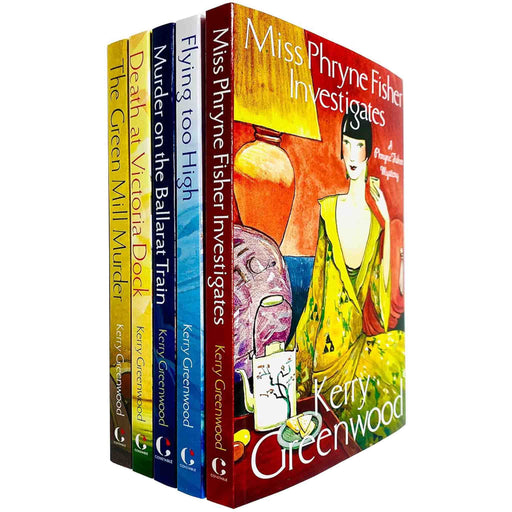 Miss Phryne Fisher Investigates By Kerry Greenwood 5 Books Collection Set - Fiction - Paperback Fiction Constable