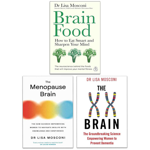 The XX Brain, The Menopause Brain & Brain Food by Dr. Lisa Mosconi 3 Books Collection Set - Non Fiction - Paperback Non-Fiction Atlantic Books