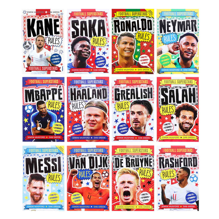 Football Superstars 12 Books Collection Set By Simon Mugford & Dan Green - Ages 5+ - Paperback 5-7 Welbeck Publishing Group