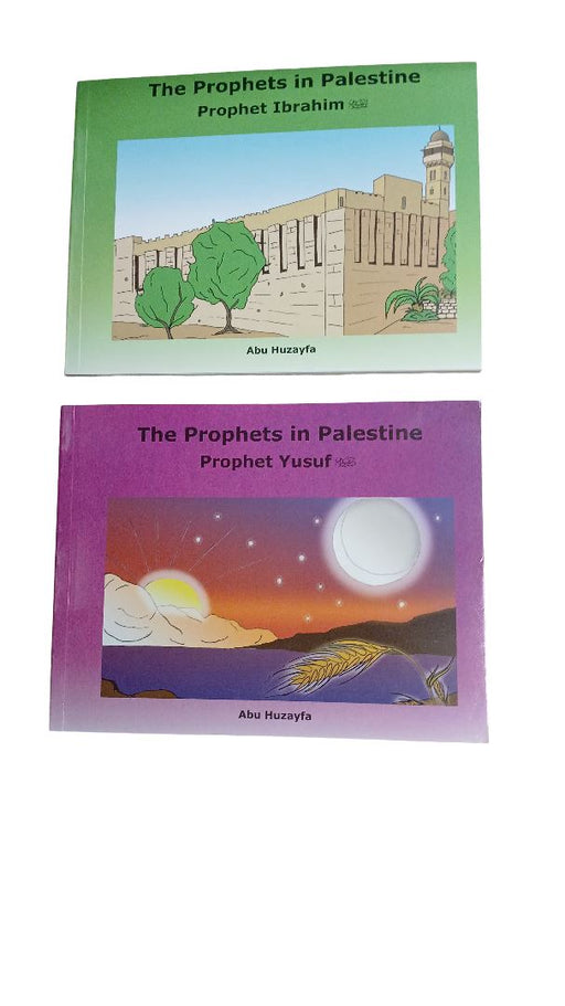 Damaged - The Prophets In Palestine By Abu Huzayfa 2 Books Set - Ages 5+ - Paperback 5-7 Al-Aqsa Publishers