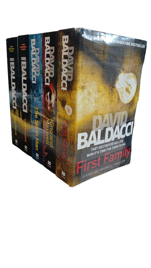 Damaged - King and Maxwell Series 5 Books Collection Set by David Baldacci - Fiction - Paperback Fiction Pan