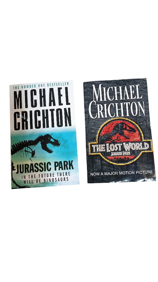 Damaged - Jurassic Park & The Lost World 2 Books Collection Set by Michael Crichton - Fiction - Paperback Fiction Arrow Books