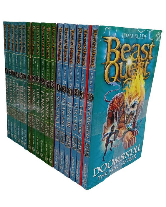 Damaged - Beast Quest Series 7,8 and 10 By Adam Blade 18 Books Collection Set – Ages 7-9 - Paperback 7-9 Orchard Books