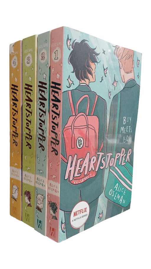 Damaged - Heartstopper by Alice Oseman: Volumes 1-4 Collection Set - Ages 13+ - Paperback Graphic Novels Hodder Children’s Books