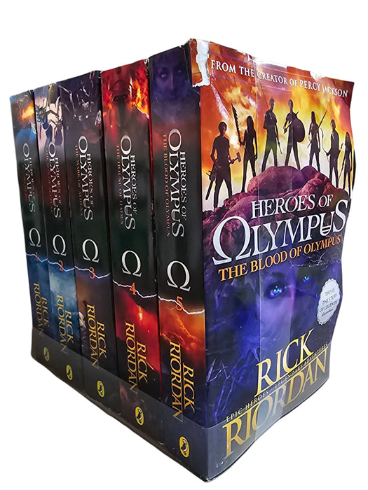 Damaged - Heroes of Olympus Complete Collection 5 Books Set By Rick Riordan - Age 9-14 - Paperback 9-14 Penguin