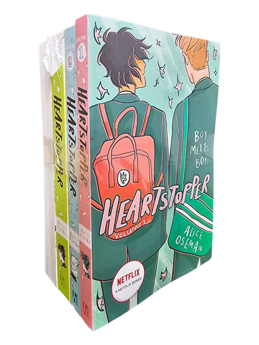 Damaged - Heartstopper by Alice Oseman: Volumes 1-4 Collection Set - Ages 13+ - Paperback Graphic Novels Hodder Children’s Books