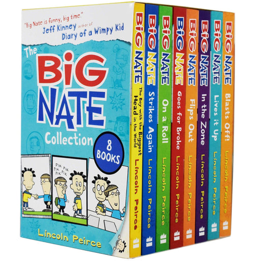 The Big Nate Collection Series by Lincoln Peirce 8 Books Box Set - Ages 9-14 - Paperback 9-14 HarperCollins Publishers
