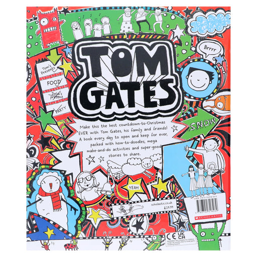 Tom Gates Advent Calendar: Christmas Countdown With 24 Story and Activity Books - Ages 8+ - Hardcover B2D DEALS Scholastic