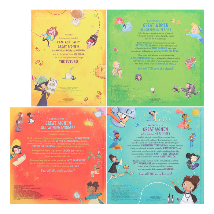 Fantastically Great Women By Kate Pankhurst 4 Books Collection Box Set - Ages 7-9 - Hardback 7-9 Bloomsbury Publishing PLC