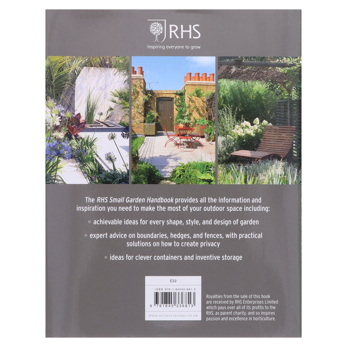 RHS Small Garden Handbook: Making the Most of Your Outdoor Space By Andrew Wilson - Non Fiction - Hardback