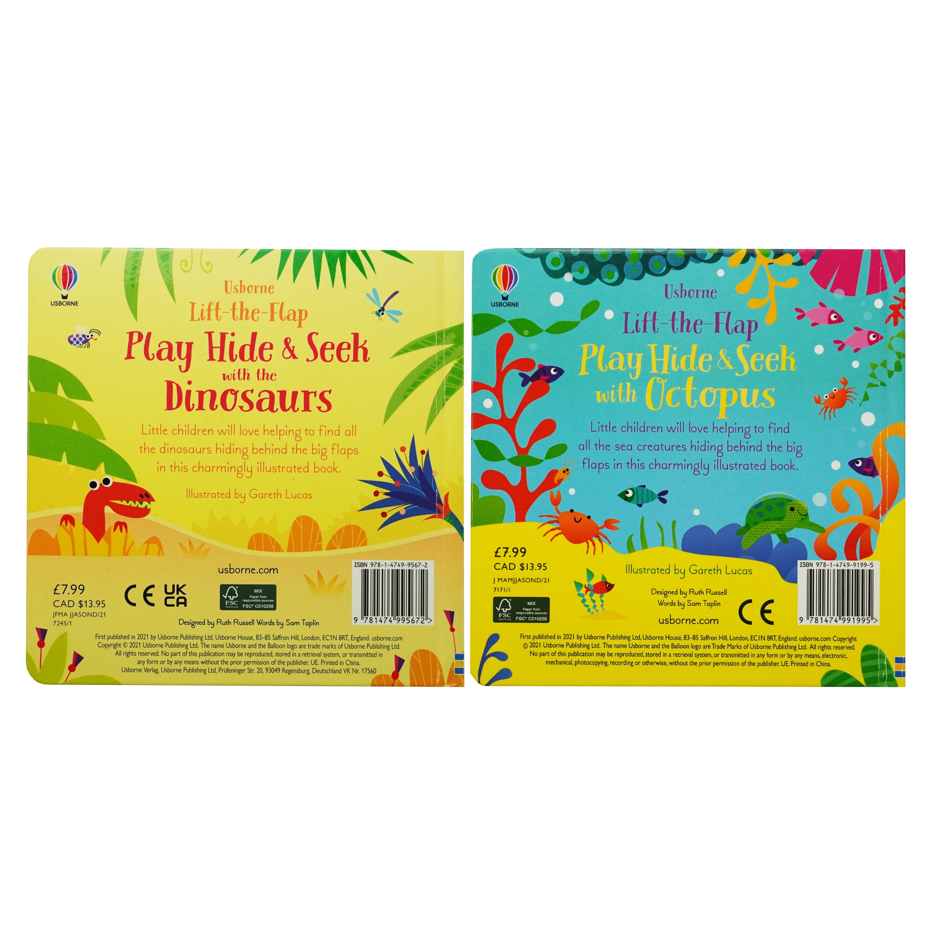 Usborne Lift-The-Flap Play Hide & Seek Series By Sam Taplin 2 