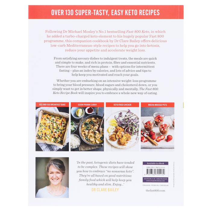 The Fast 800: Keto Recipe Book By Dr Clare Bailey & Kathryn Bruton - Non Fiction - Paperback Non-Fiction Hachette