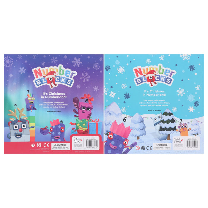 Numberblocks Christmas Sticker Activity & Fun 2 Books Collection Set - Ages 0-5 - Paperback 0-5 Sweet Cherry Publishing