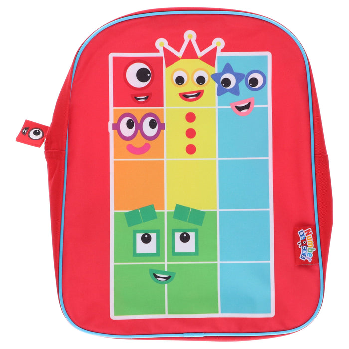 Numberblocks Christmas Collection 3 Books Set and A Children's Nursery Red Schoolbag for Boys & Girls- Ages 1-7 - Paperback/Hardback 5-7 Sweet Cherry Publishing