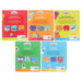 Numberblocks And Alphablocks Lift-The-Flap 5 Books & Numberblocks Red Backpack- Ages 1-7 - Board Book 5-7 Sweet Cherry Publishing